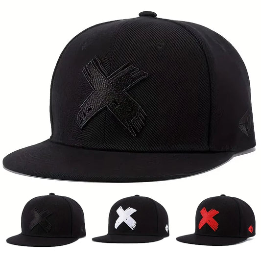 Unisex X Letter Embroidery Hip-hop Hats Spring And Autumn Outdoor Adjustable Sports Casual Baseball Caps Sunscreen Hat