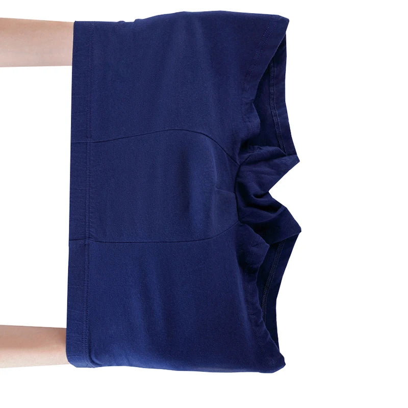 4pcs/set 100% Cotton Men's Underwear Middle Aged and Elderly Boxer Shorts Breathable Soft Men Underpants Large Size L-7XL