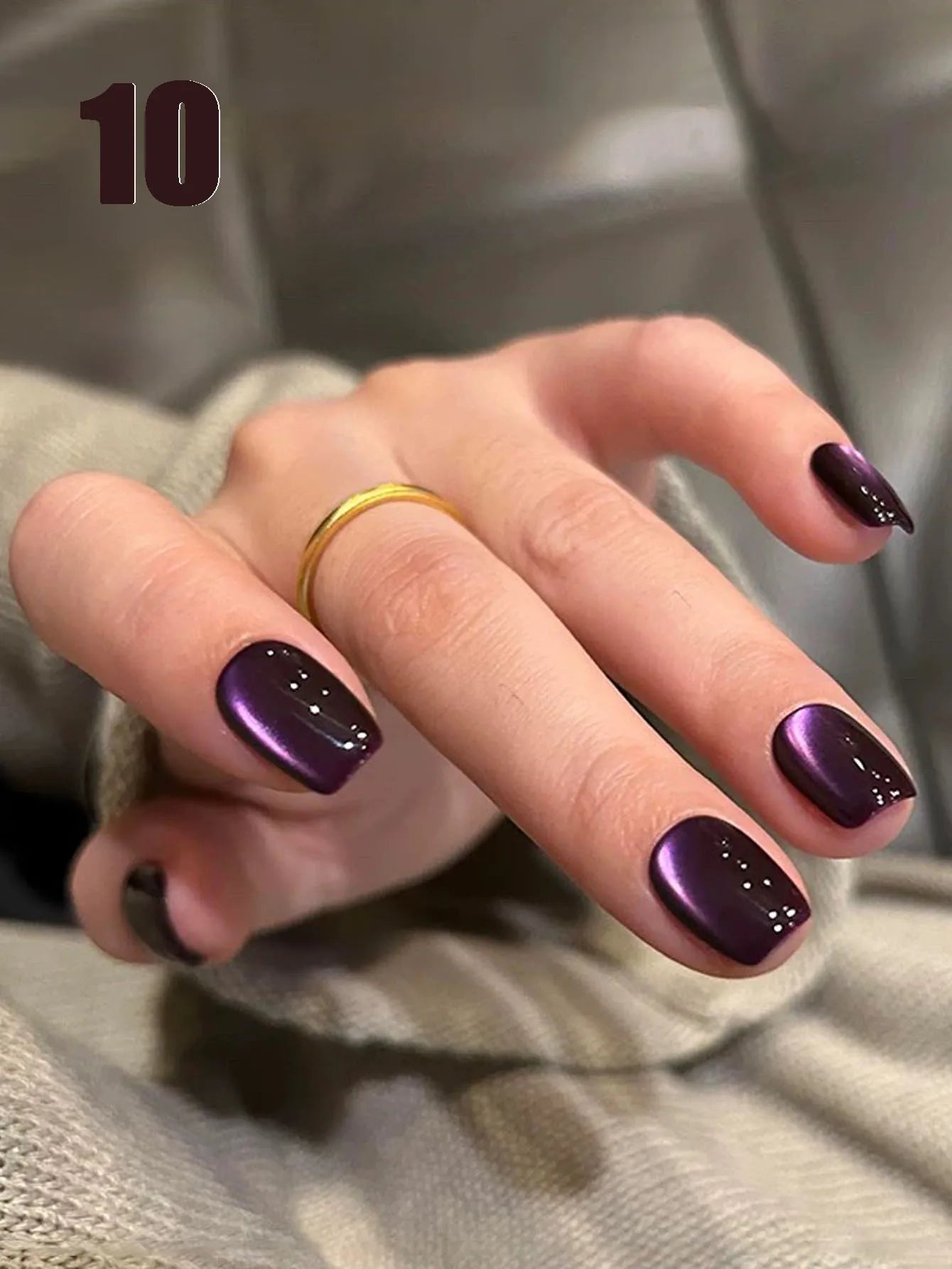 12ML 1-21pcs Autumn Nails Toe Selling Whitening Glass Bead Cat Eye Gel Nail Polish Black Nails Nail Art Grey Cat Eye Nail Glue