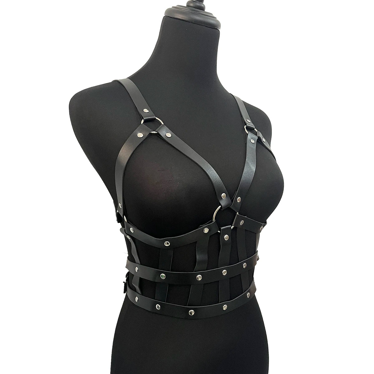 Women Fashion Trend Punk PU Leather Harness Female Street Style Suspenders Body Harness Decorative Waistband Corset Accessories