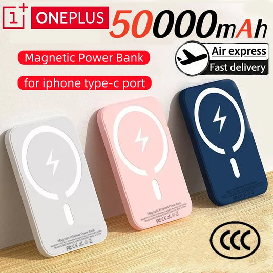 Magnetic Power Bank For Magsafes 50000mAh Wireless PD 22.5W Fast Charger Powerbank External Battery For iPhone Samsung