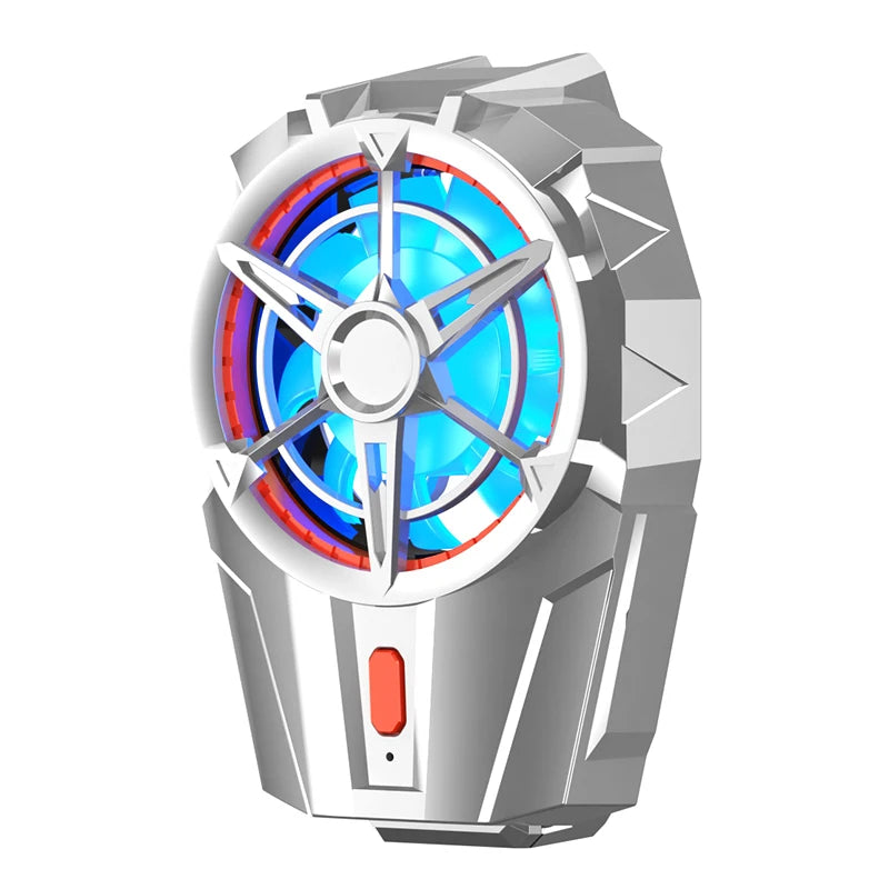 X52 Cooling Fans Mobile Phone Game Cooler USB Rechargeable Silent Cooler 3 Speed Adjustable Fans Gaming Radiator for Android IOS