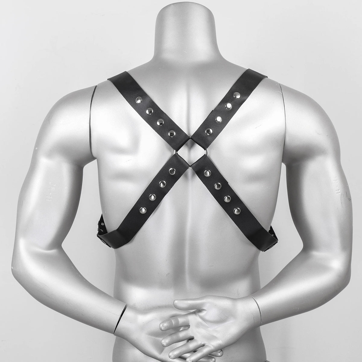 Punk Faux Leather Chest Harness for Men, For Rave Clubwear Masquerade Costume