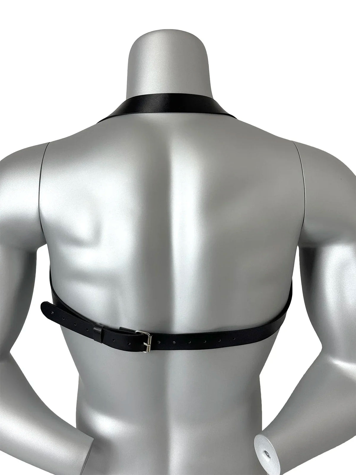 Men's Fashion Chic PU Leather Belt with Rivet Embellishment, Goth Punk Style Adjustable Chest Strap, Strap, Party Dressing