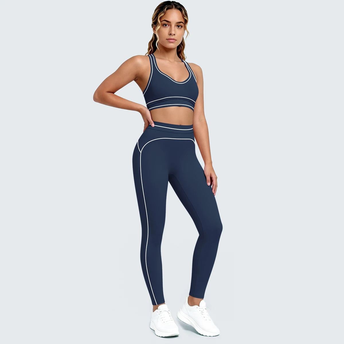 Women Fitness Yoga Sports Set Sexy Beautiful Back Yoga Bra Workout Top Summer Running Sports Bra High Waisted Push Up Yoga Pants