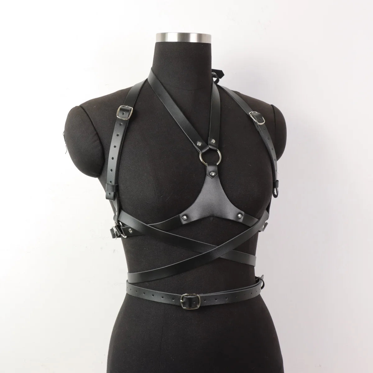 Women'S Chest Harness, Punk Gothic Style Criss Cross Waist, Cincher for Party And Casual Attire