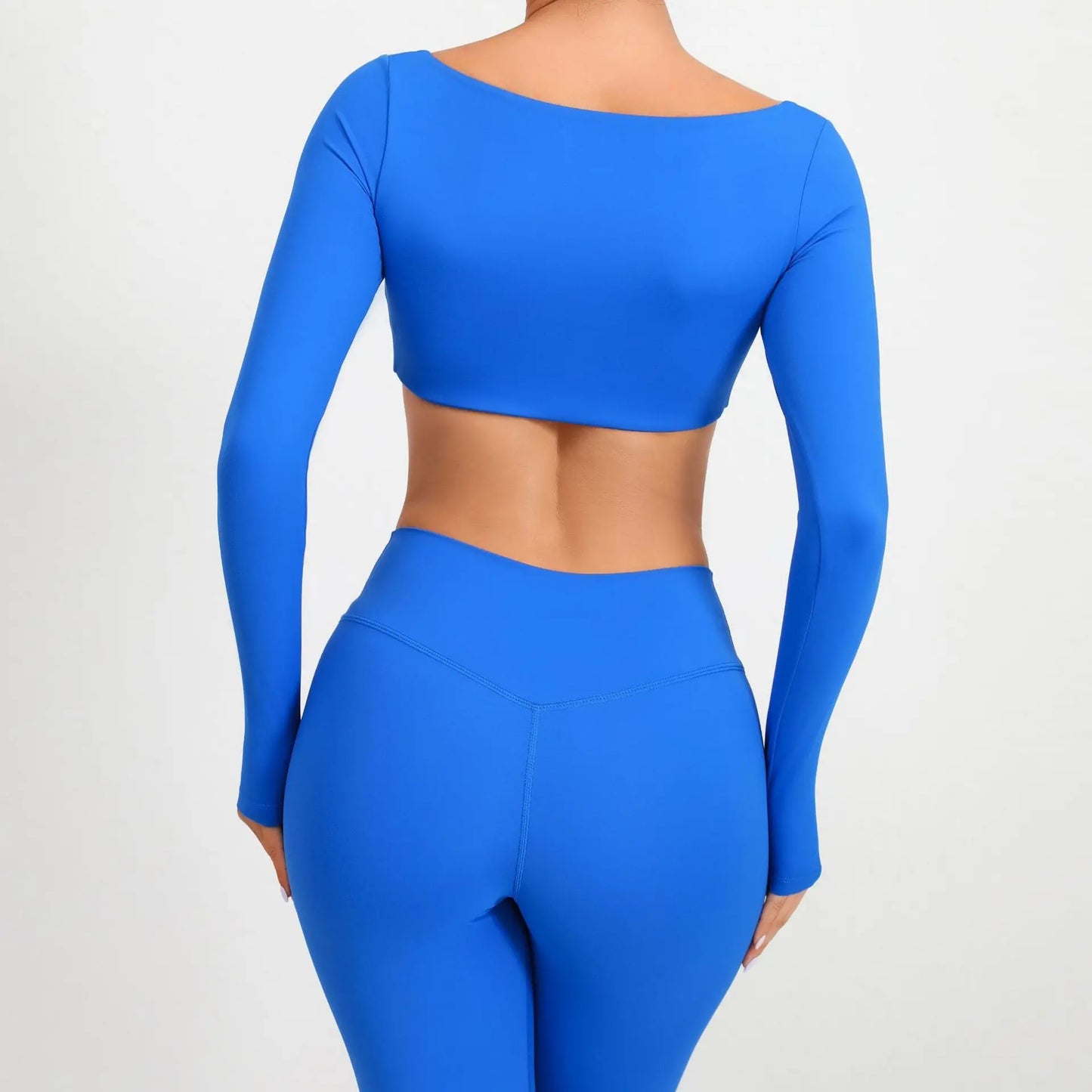 Sexy Fitness Long Sleeve Yoga Clothes Backless Gym Top Women Breathable Sports Crop Yop Shirts Quick Dry Sportswear Women Top