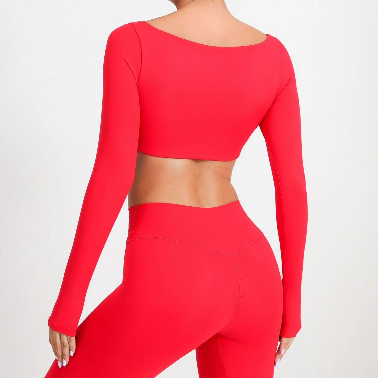 Sexy Fitness Long Sleeve Yoga Clothes Backless Gym Top Women Breathable Sports Crop Yop Shirts Quick Dry Sportswear Women Top