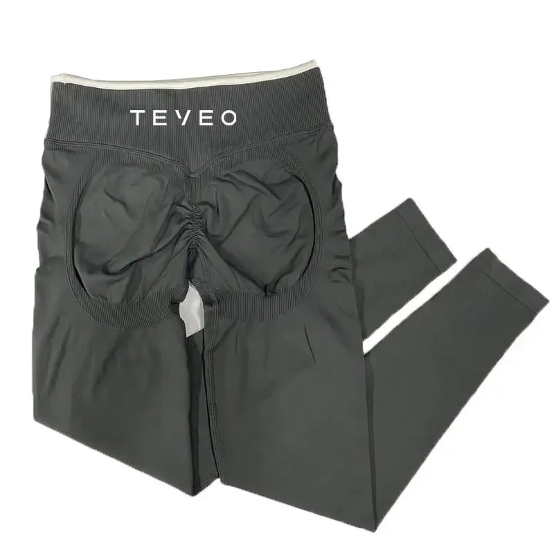 TEV Women's Sports Yoga Shorts Fitness Cycling Elastic Sports Pants Ignite Sculpt Scrunch Short Yoga Bra Set leggings