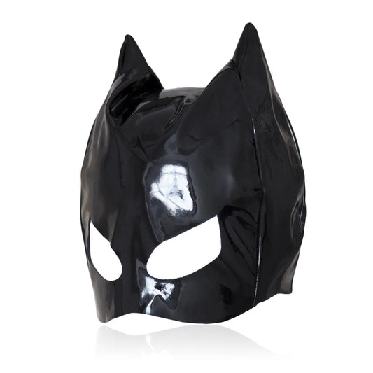 Sexy Mask Womens Tempting Half Face Headgear Cat Ears Masks Leather Face Mask Hood Catsuit Accessory Halloween Cosplay Props