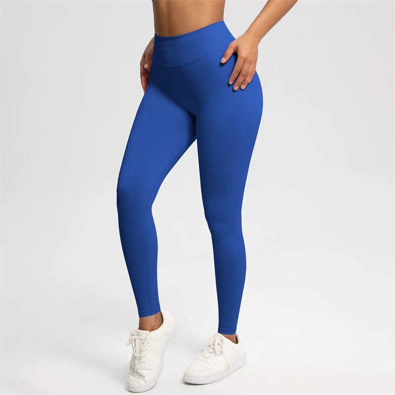 Bum Shaping Leggings Women Seamless Sports Yoga Pants Low Ribbed Band Gym clothes Fitness Workout Scrunch Butt Tight