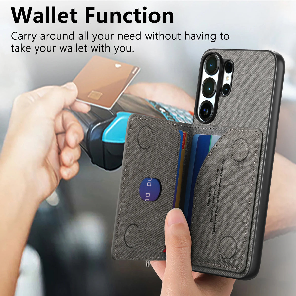 Zipper Cards Wallet Leather Phone Case For Samsung Galaxy S26 S24 S23 S22 Ultra Plus S23 S26 S25FE Purse Card Holder Stand Cover