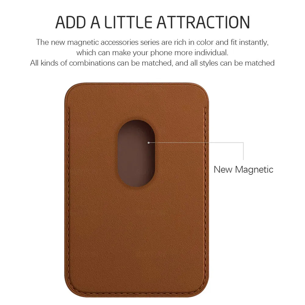 Original PU Leather Strong Magnetic Card Wallet Holder for Google Pixel 11 10A 8 7 Pro XL for Magsafe Slim Credit Card Slot Bag