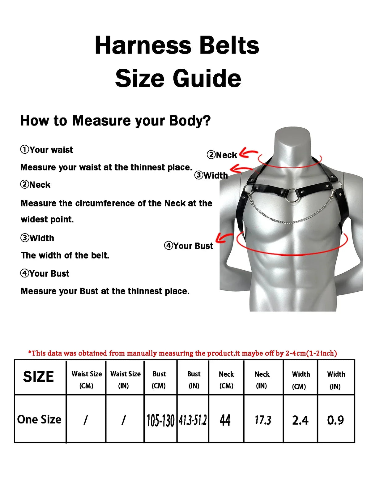 Trendy Men's PU Leather Harness Straps Chest Straps Gothic Costume Belt Adjustable Body Corset Straps Shoulder Belt