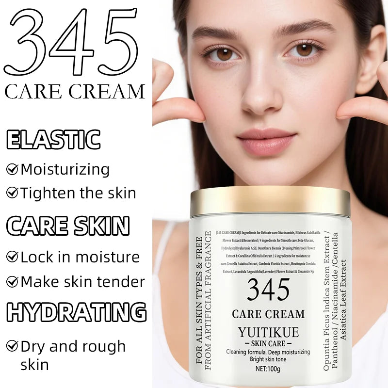 Facial Care Cream 100g - 3-in-1 firming, deep moisturizing, and skincare, with natural extracts, suitable for all skin types