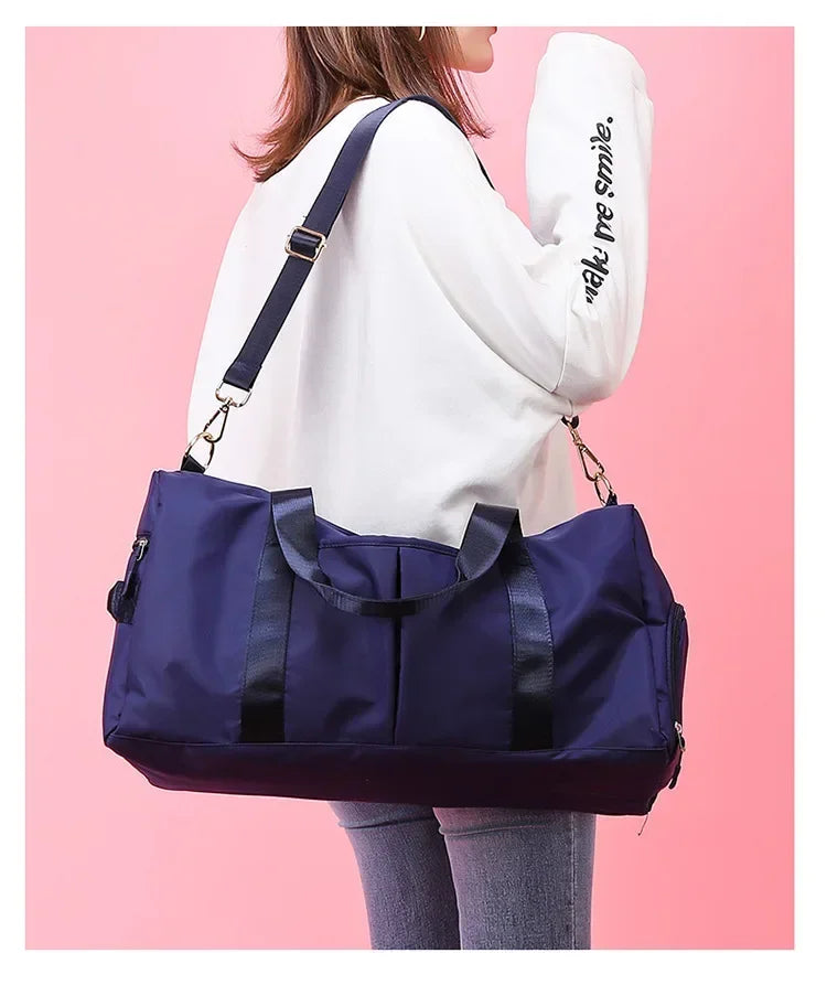 Training Yoga Sporttaschen Fitness Gym Taschen Nass Trocken Separate Gepäcktasche mit separatem Schuhfach Reisetasche Handtasche