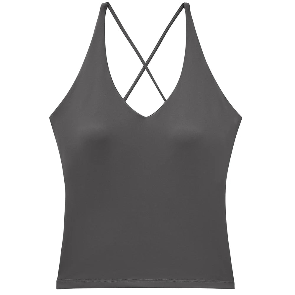 Women 2 Piece Yoga Sets Padded Tank Tops Vest Tummy Control Gym Leggings Yoga Outfits Mujer Sportswear Activewear Female