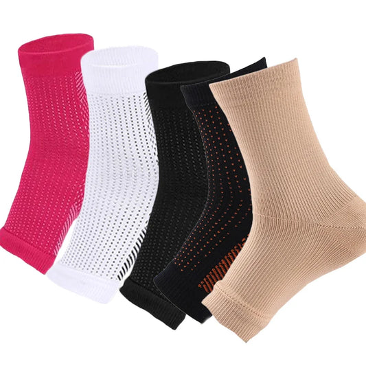 S-2XL Men's Compression Sports Socks Foot Angel Anti Fatigue Outerdoor Set Breatheable Sleeve Brace Support Sock