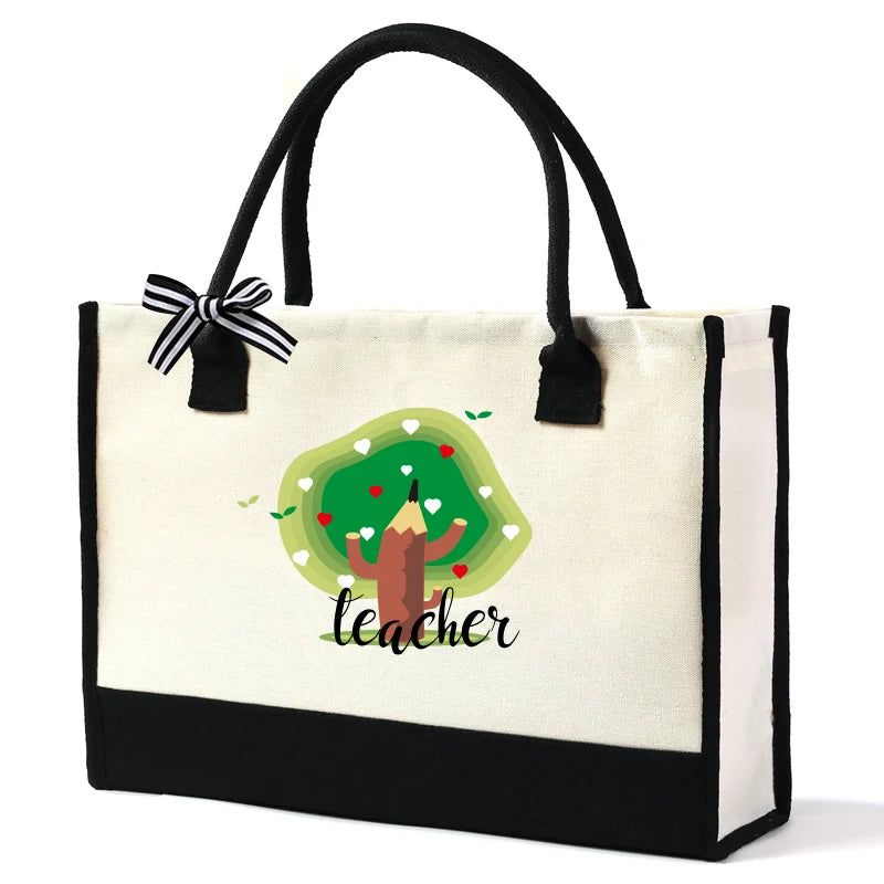 Daily portable unisex large handbag, large capacity personalized printing shoulder hand carry tote bag