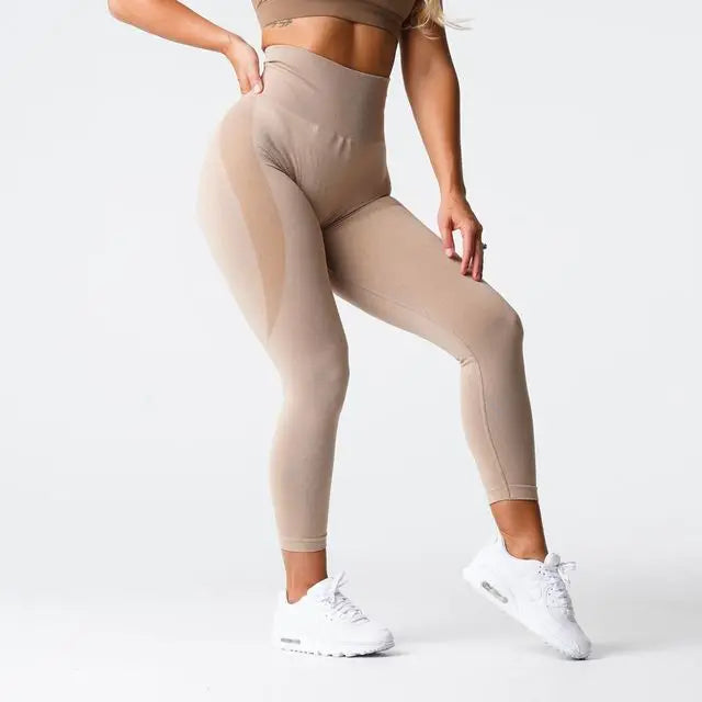 Contour Seamless Leggings Women High Waist Yoga Pants Tummy Control Gym Leggings Booty Yoga Leggings Sports Workout Tights Woman