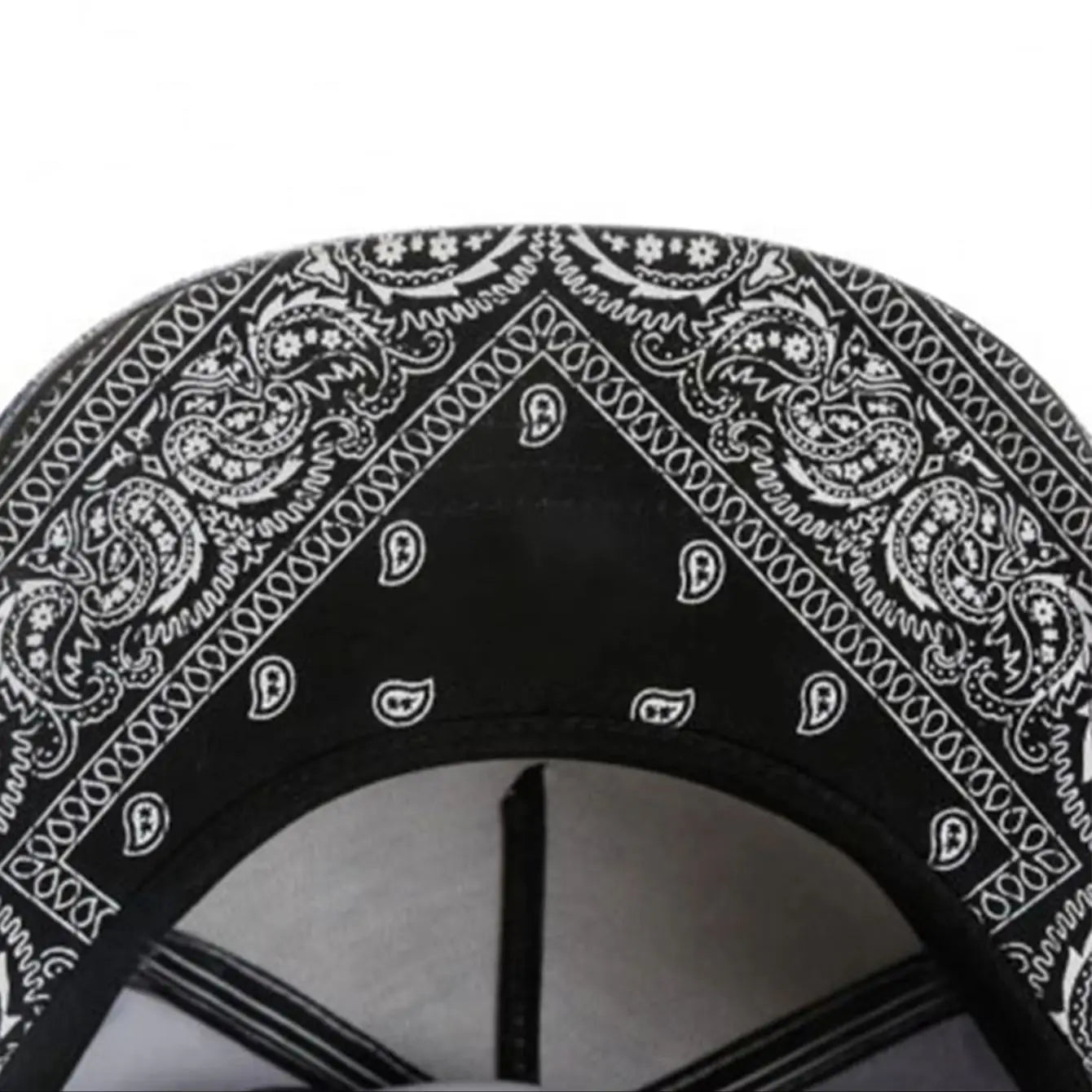 Unisex Big C Paiz Allover Snapback Hat Paisley Bandanna Print Adults Outdoor Travel Hip Hop Headwear Sports Sun Baseball Cap