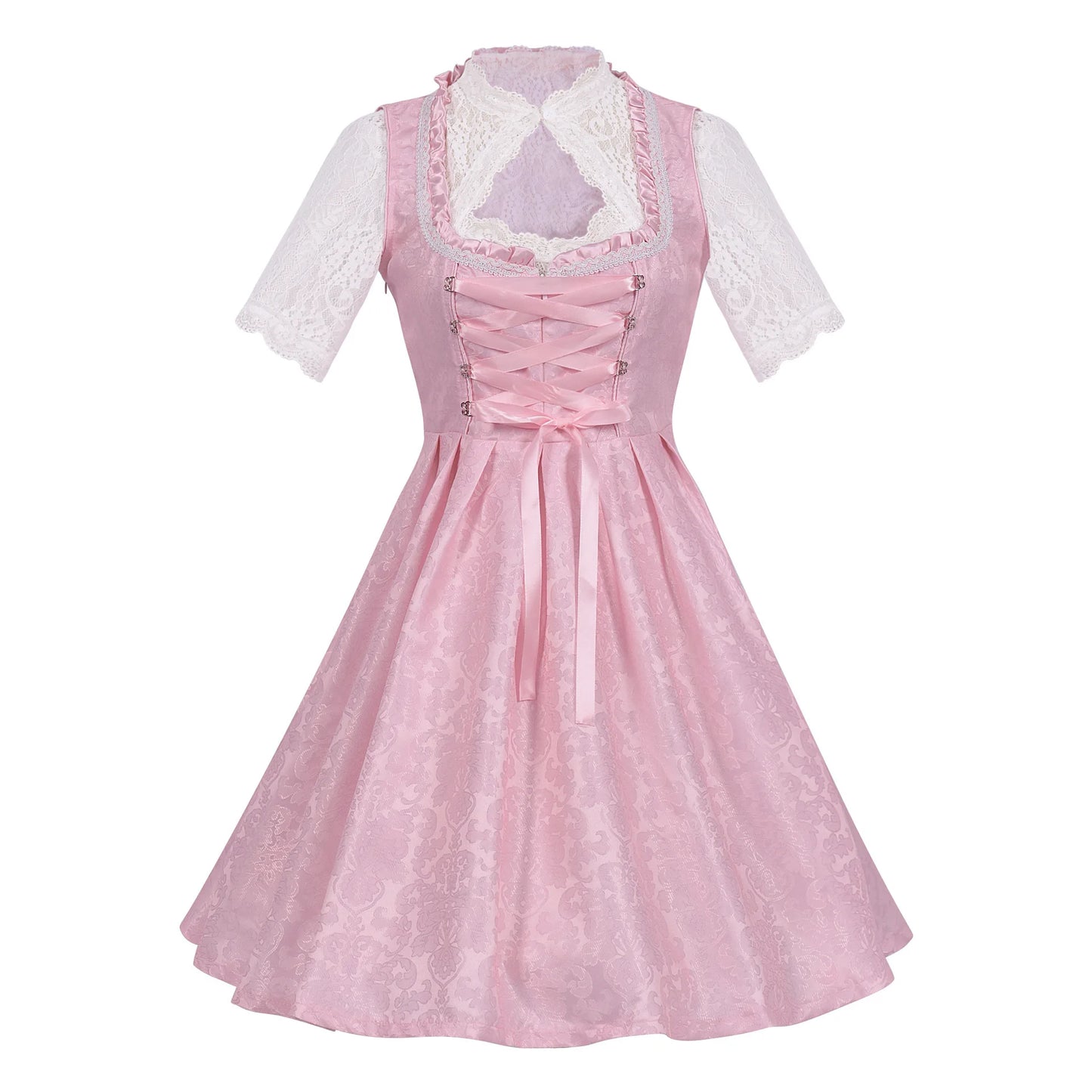 German Oktoberfest Dress for Women (Includes Lingerie and Apron),Halloween and Carnival Costume,Bavarian-Style Maid Outfit