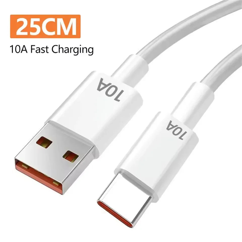 5 in 1 GaN Desktop Charger 240W Fast Charging Adapter 10A USB To Type C Cable 3PD 2 USB Charger For iPhone Samsung Xiaomi