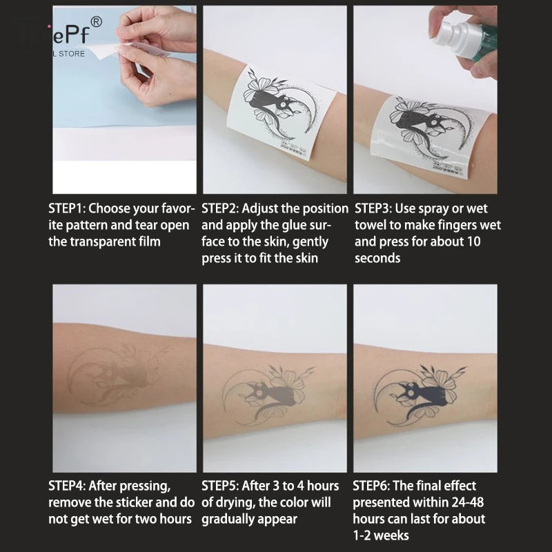 1pc Dragon Tattoo Sticker Realistic Dragon Fake Tattoo Stickers For Men Boys Kids 3D Dragon Temporary Tattoos Washable Tattoos