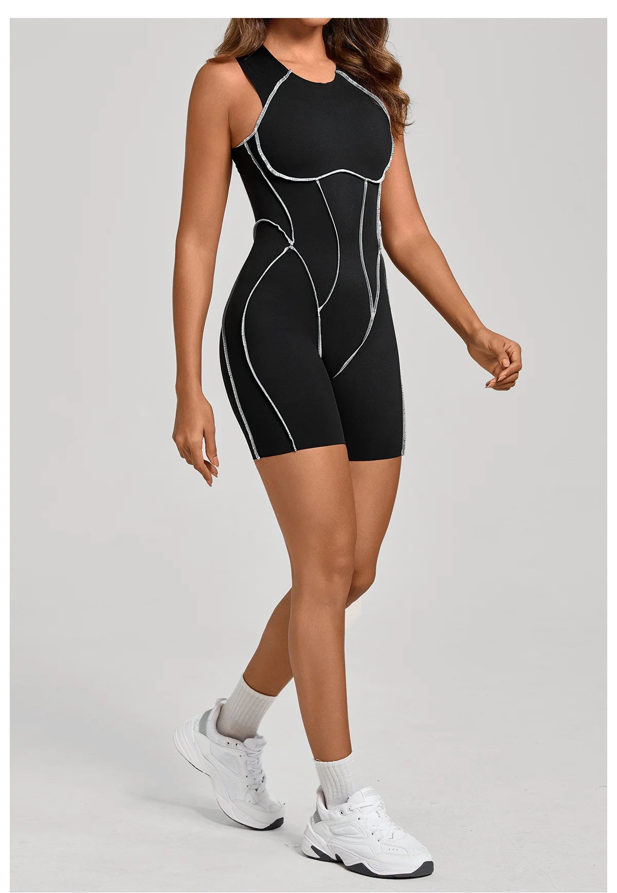 Women's Workout Clothes Sexy Outfits Jumpsuit Compression Shirt Gym Workout Woman Bodysuit Women's Fitness Gym Female Clothing