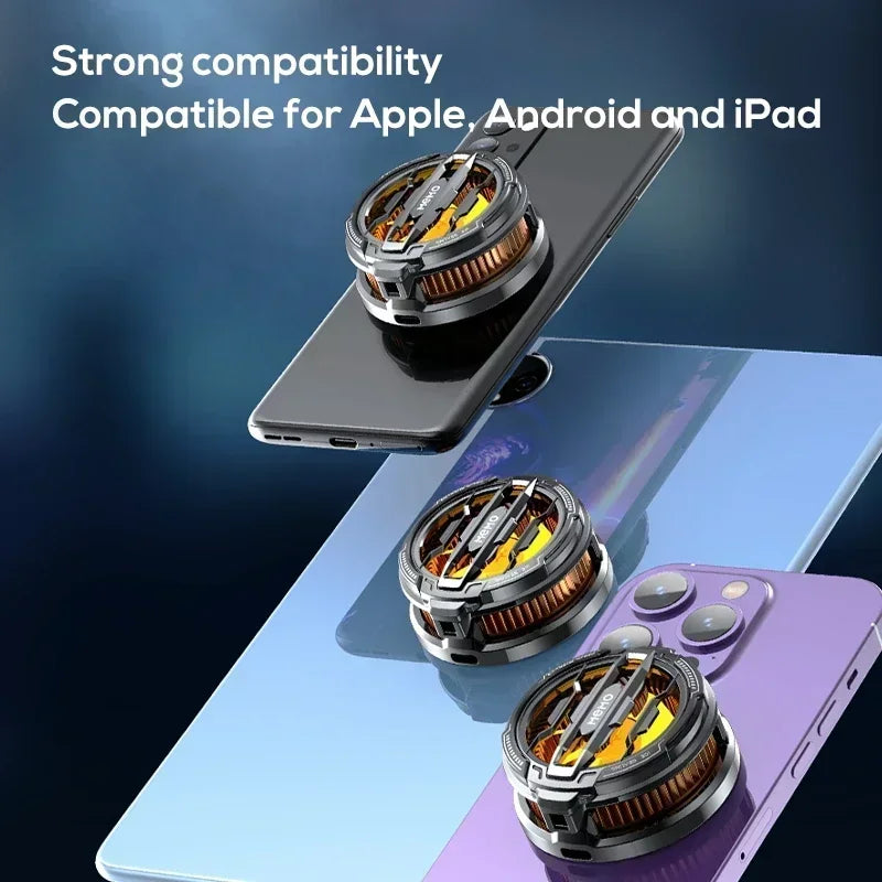 Magnetic Back Clip Universal 2 IN 1 MEMO CX08 CX07 Phone Cooler Semiconductor Cooling Fan Freeze Radiator for iOS Android PUBG