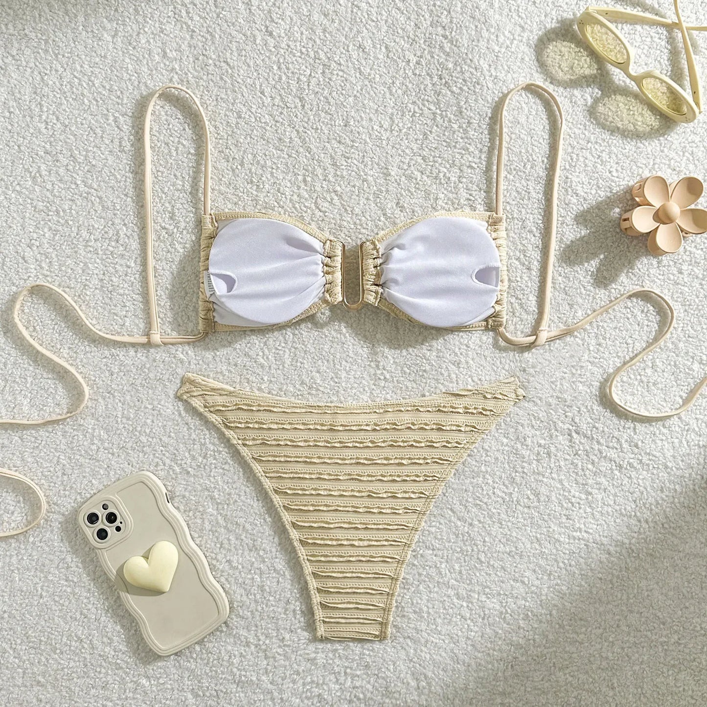 New  Bikinis 2025 Swimsuits Women's Swimwear Push Up Female Beach Swim Wear Bathing Suits Brazilian Bikini Set Pool Bather