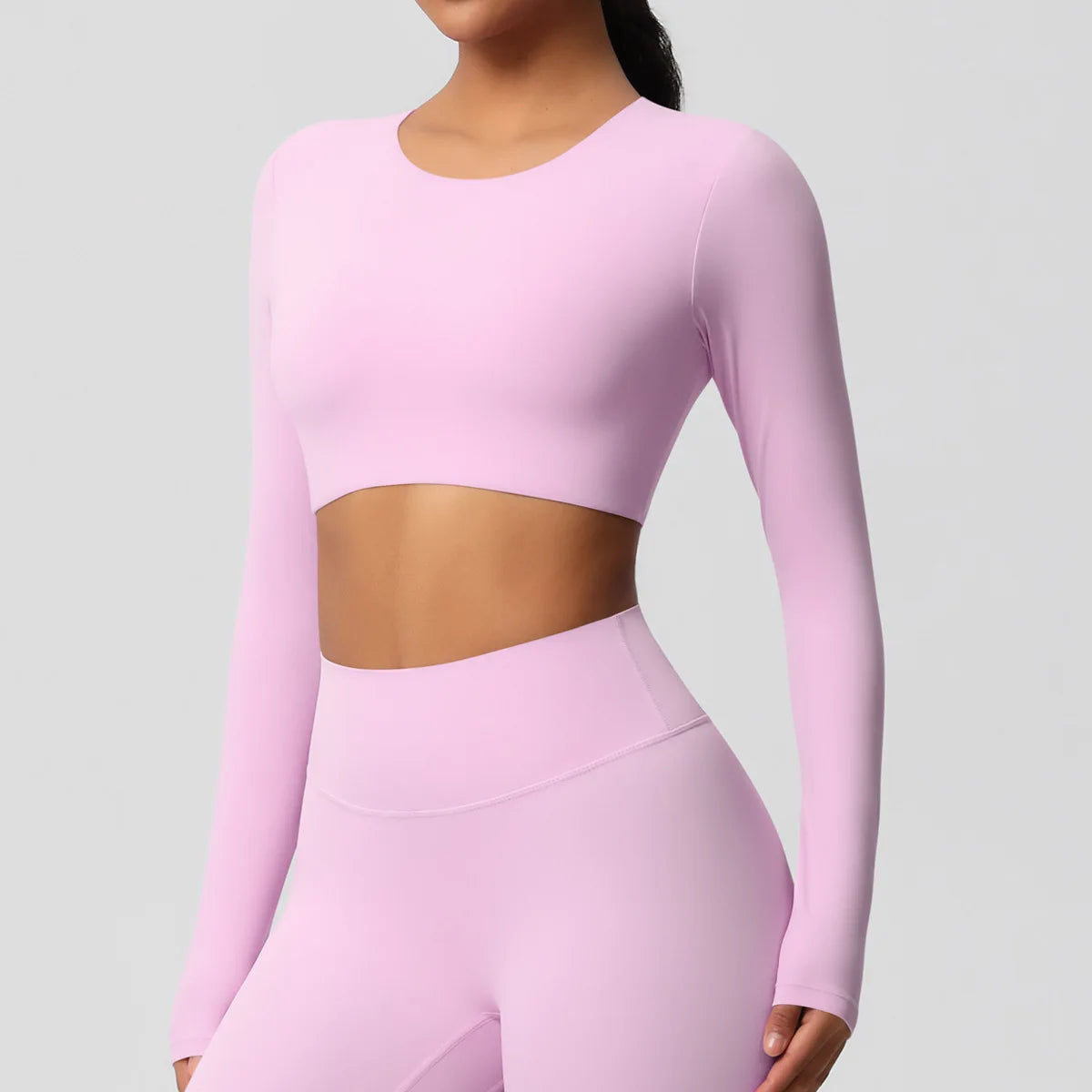 Yoga Suit Gym Sports Set Women Quick-Drying Fitness Set Female Tracksuit Running Workout Long Sleeve Sports Shirt Sportswear