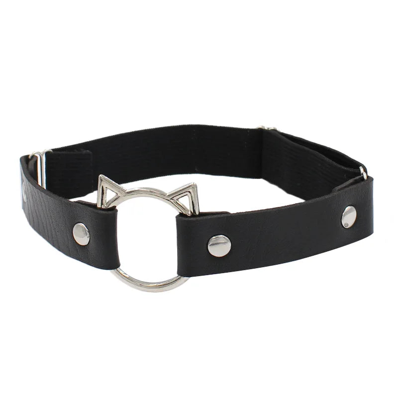 New Women Leather Thigh Strap Elastic Garter Belt Makeup Leg Garter Decoration Harness Sexy Female Garters Punk Goth Leglet Belt
