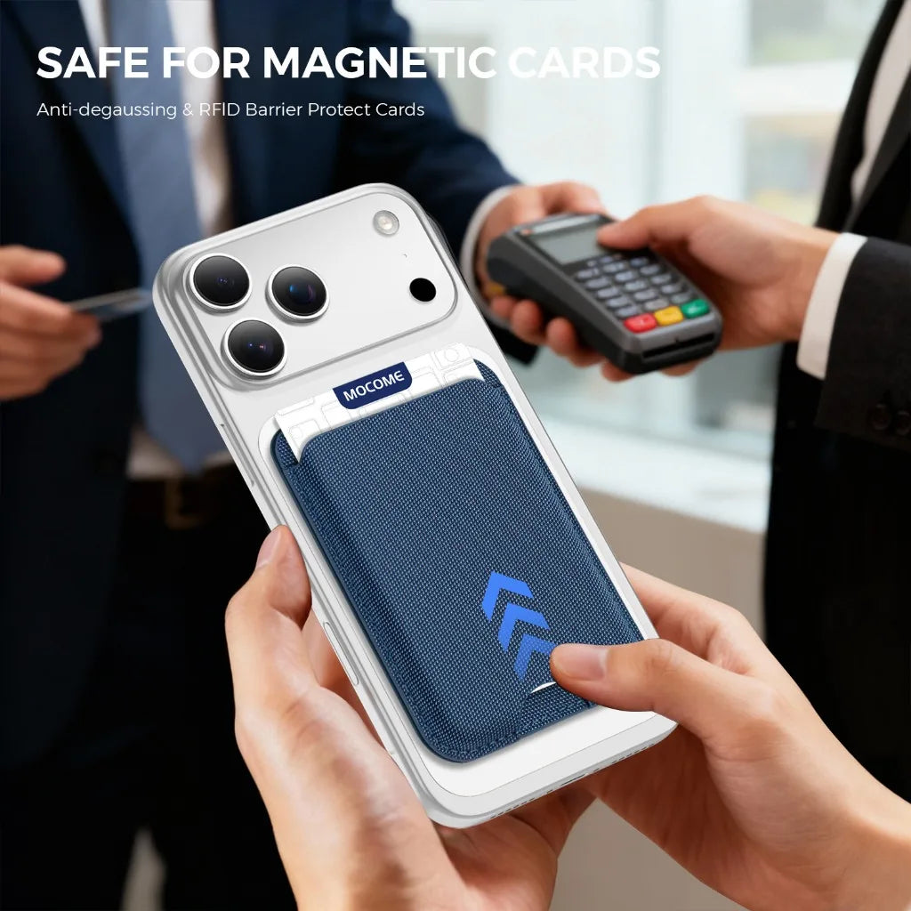 For Magsafe Magnetic Detachable Wallet with Adjustable Stand Card & ID Holder for iPhone 17 Pro Max Air For Samsung S26 Ultra