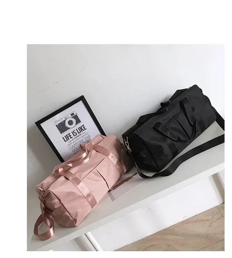 Training Yoga Sporttaschen Fitness Gym Taschen Nass Trocken Separate Gepäcktasche mit separatem Schuhfach Reisetasche Handtasche