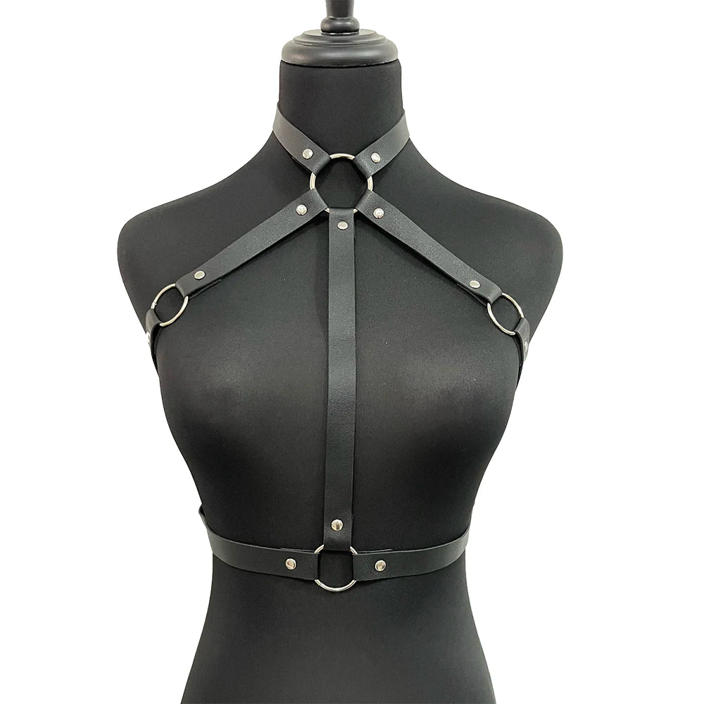 Sexy Lingerie for Women Bondage Harness Belt Couple Underwear Chest Harness Corset Bra Cage Suspenders Goth Top Sword Belts