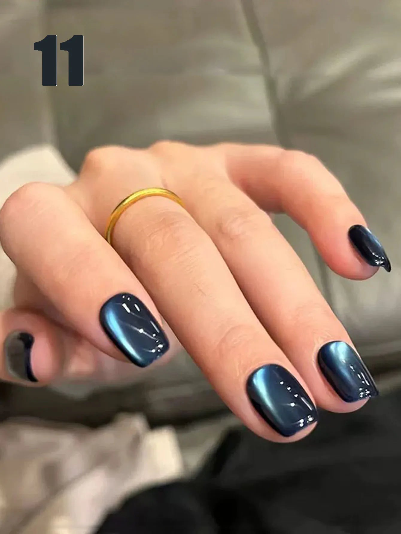 12ML 1-21pcs Autumn Nails Toe Selling Whitening Glass Bead Cat Eye Gel Nail Polish Black Nails Nail Art Grey Cat Eye Nail Glue