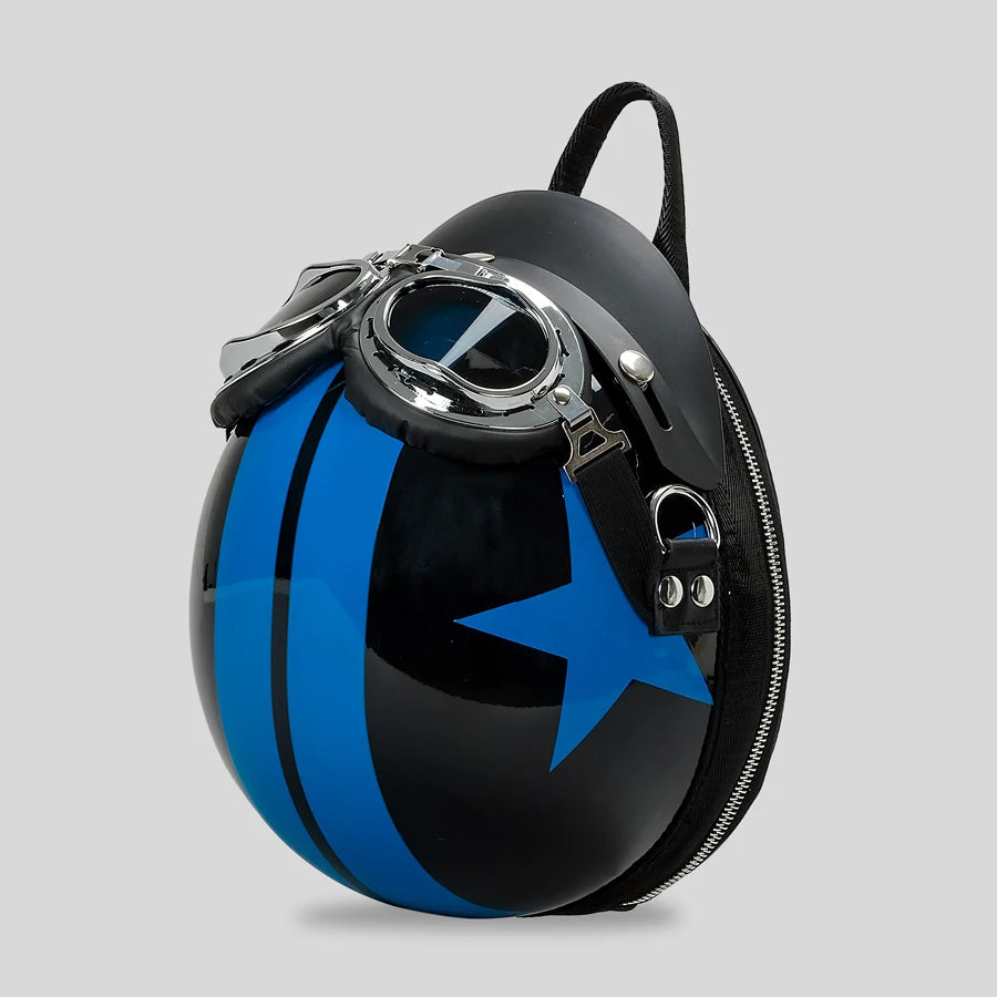 Personalized Helmet Design Women Backpacks Creative Hiphop Shoulder Crossbody Bags Chic Travel Back Packs for Girls Y2K Sac