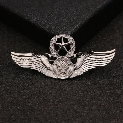 Brooches European And American Fashion Pin Buckle Retro Vest Double - Headed Eagle Badge Men 's Suit Brooch