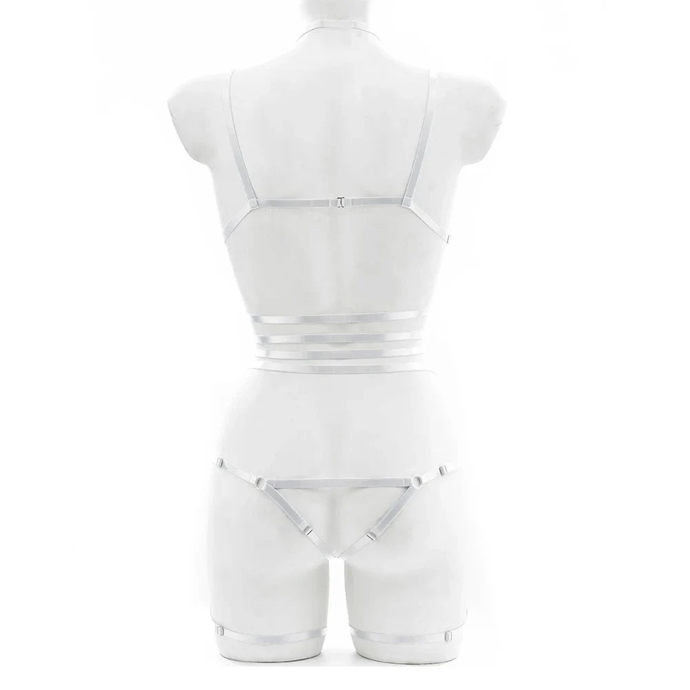 Women Sexy Body Harness Belt Bdsm Bondage Lingerie Garter Belt Lingerie Leg Harness Punk Gothic Fetish-Clothing