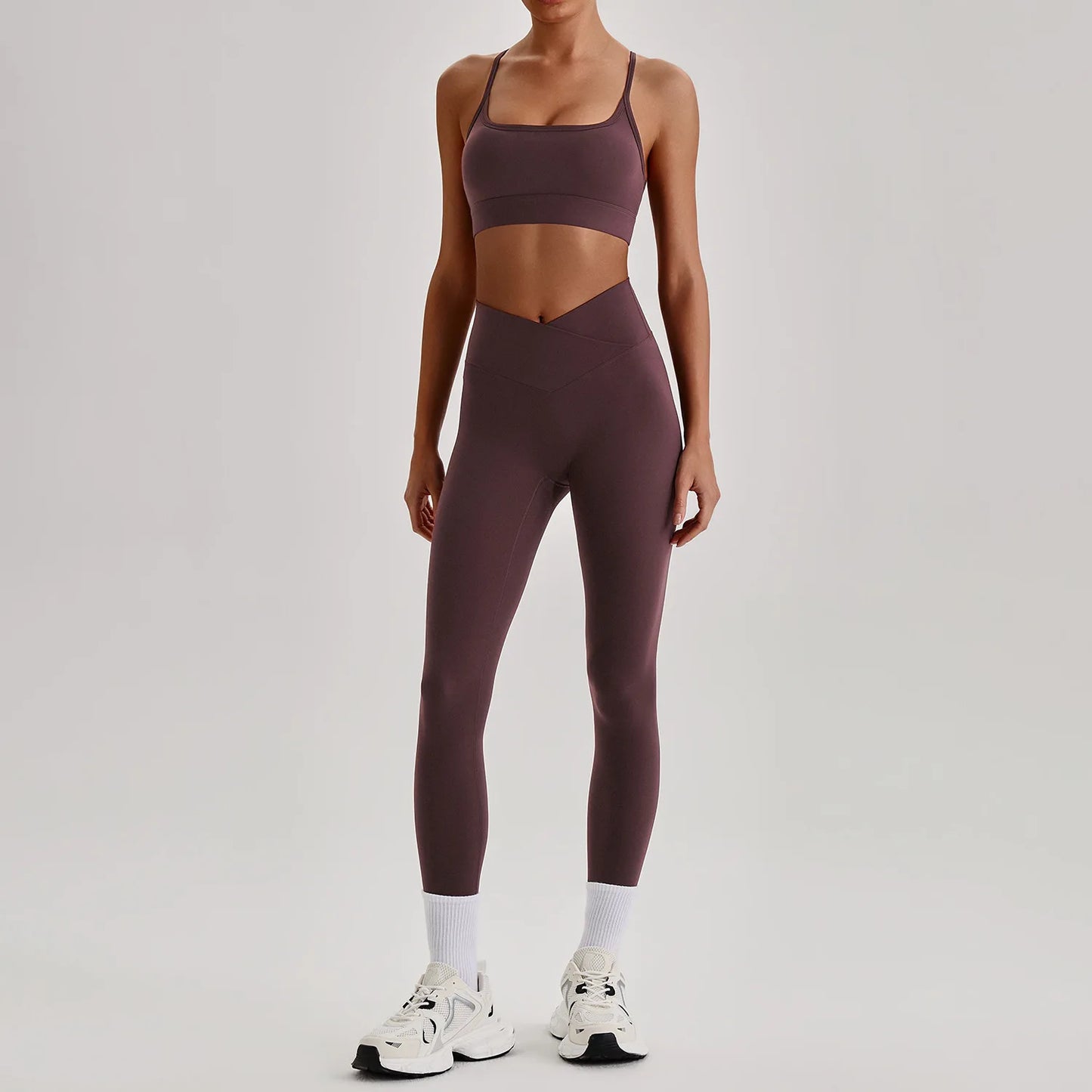 Women's Yoga Sets High Waist Tummy Control Leggings Push Up Sportswear Gym Workout Outfits Sports Fitness Clothes Hot Sale New