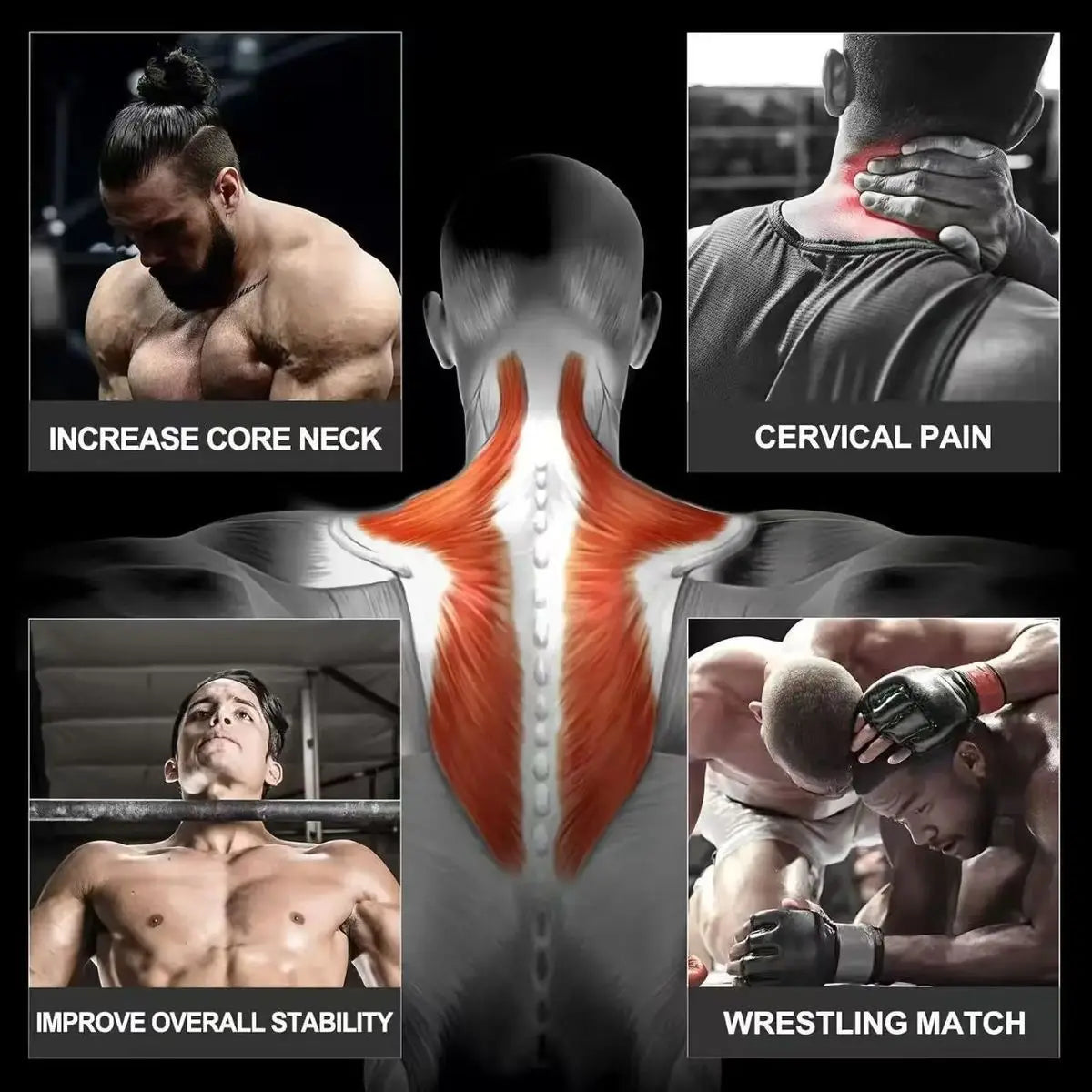 Weighted Neck Harness for Neck Strength Training, Muscle Building, Endurance Enhancement, Ideal for fitness Athletes