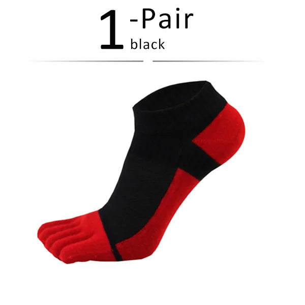 Pure Cotton Five Finger Socks Mens Sports Breathable Mesh Comfortable Shaping Anti Friction Soft Elastic Endurable Toe Socks Boy