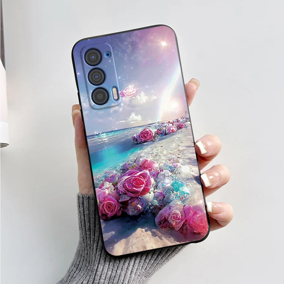 Silicon Case For Motorola Edge (2021) / Edge 5G UW (2021) Fashion Marble Pattern Soft TPU Phone Cases For Edge 2021 XT2141 Funda