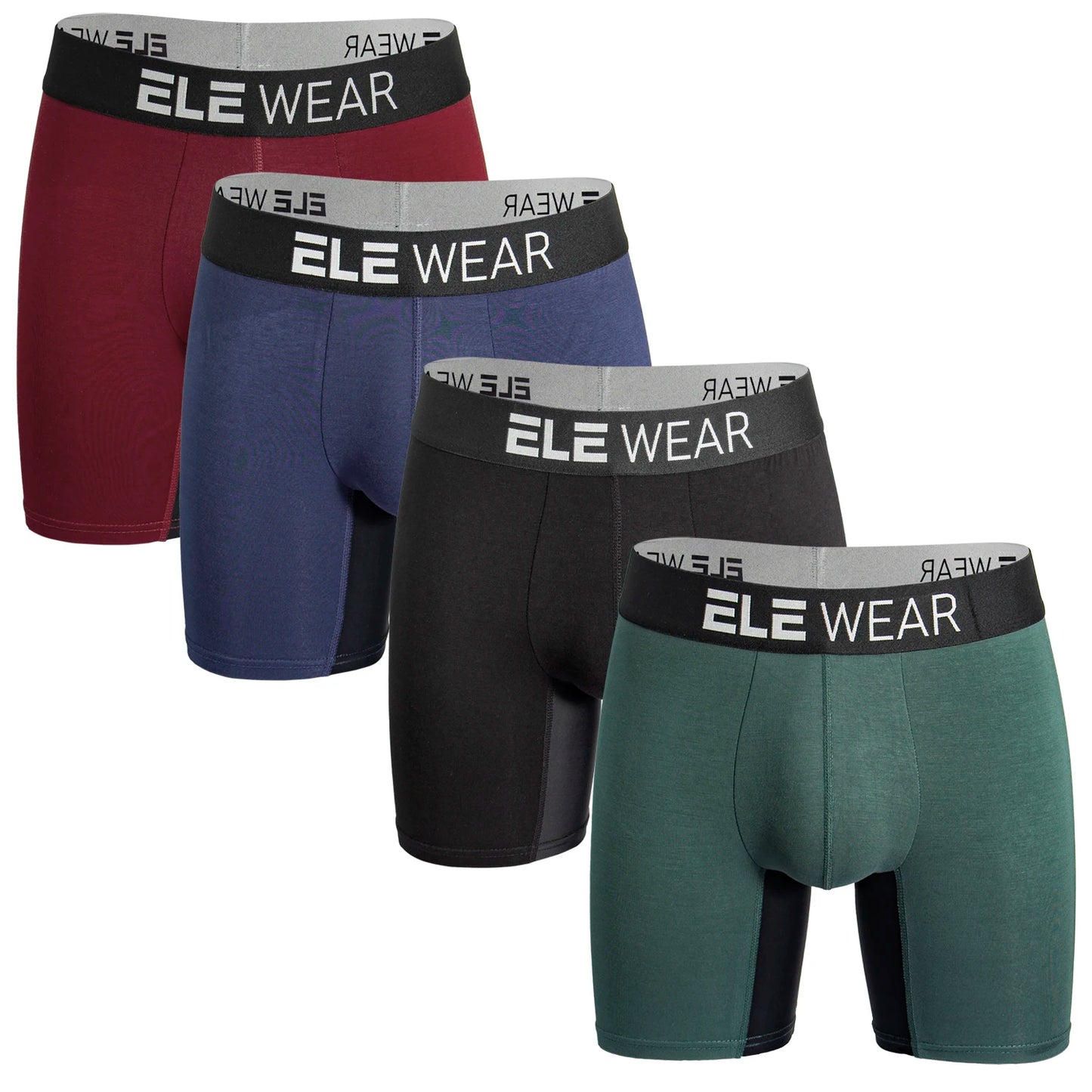 4 pcs Bamboo Men Underwear Boxers Breathable Mens Boxershorts Men's Panties Underpants Plus Size Fashion Boxers Briefs Trunks