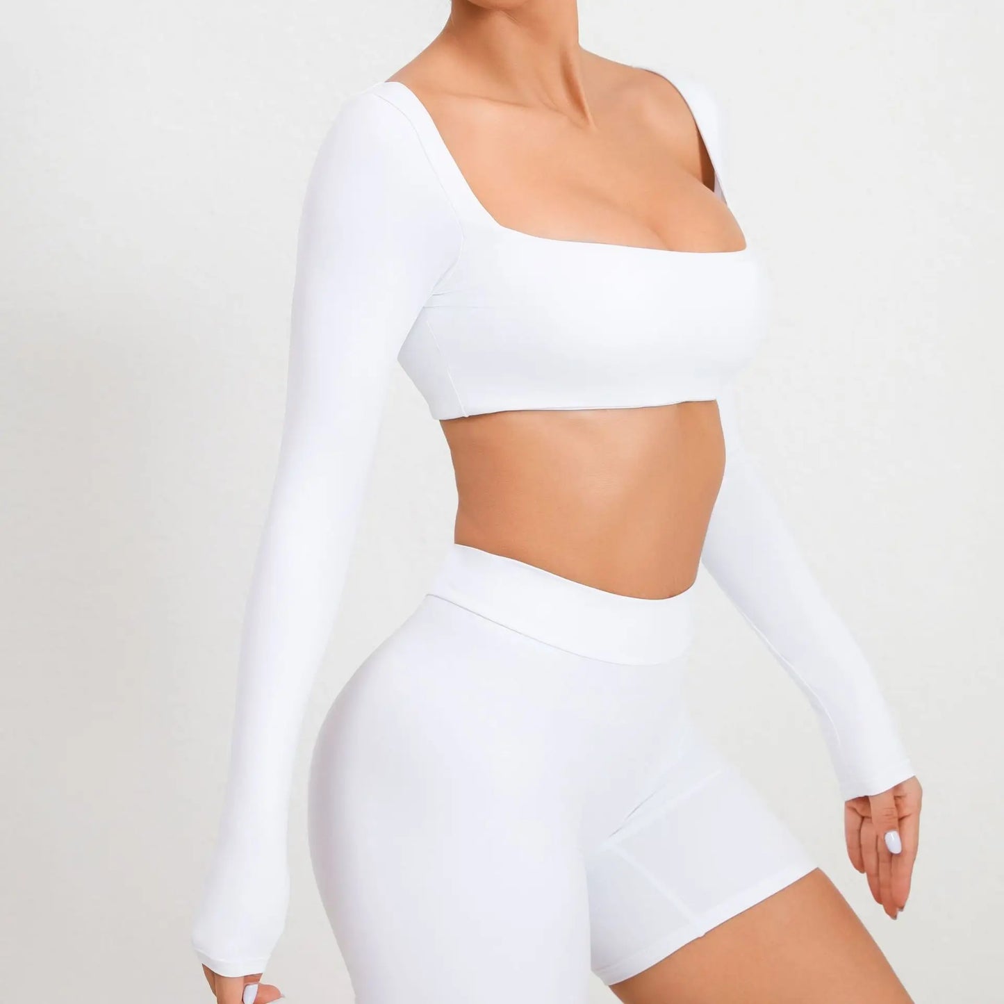 Sexy Fitness Long Sleeve Yoga Clothes Backless Gym Top Women Breathable Sports Crop Yop Shirts Quick Dry Sportswear Women Top