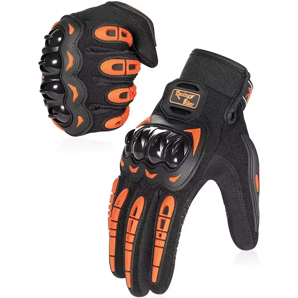 Summer Motorcycle Riding Gloves Breathable Hard Knuckle Touchscreen Compatible Tactical Dirt Bike Moto Gloves