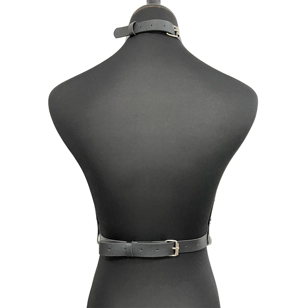 Women Punk Belt Fashion PU Leather Waist Belt Female Street Style Decoration Body Chain Belt Gothic Clothing Accessories