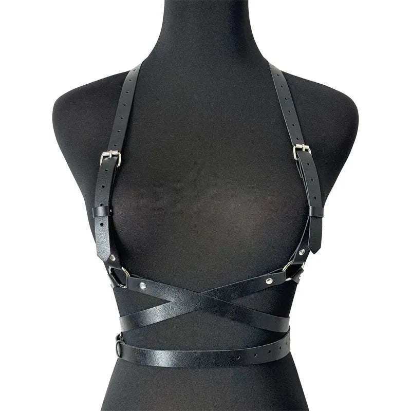 Women Punk Fashion Belt Street Style Waistband Suspenders for Women Body Harness Corset Belt Gothic