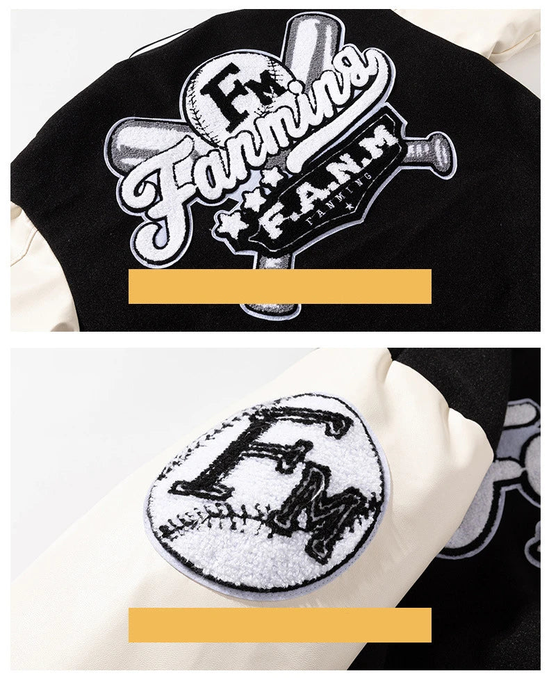 Herrenjacke Baseballuniform Herren Loose Embroidery Tide Brand Mäntel Frühling Herbst Casual College Wear Amerikanische Modekleidung